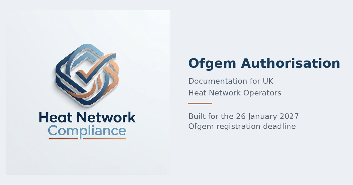 Heat Code Sample Heat Network Compliance | Policy Suite for Ofgem's Regime